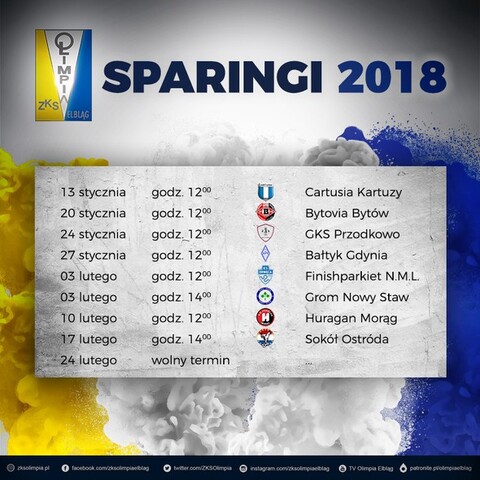 Znamy sparingpartnerów Olimpii