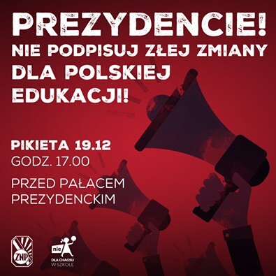 Będą pikietować przeciw reformie edukacji