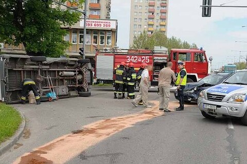 Groźna kolizja na Płk. Dąbka