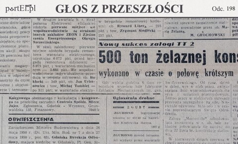„Grzmiały w rękach niterów młoty pneumatyczne” (Głos z przeszłości, odc. 198)
