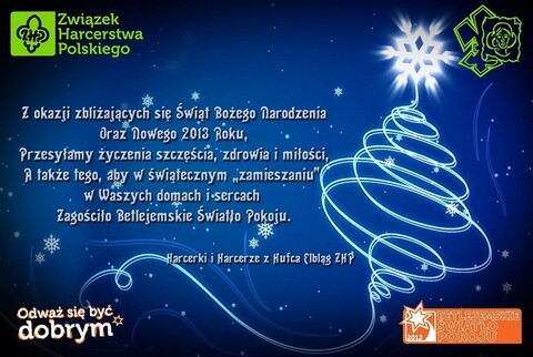 Harcerska wigilia i życzenia