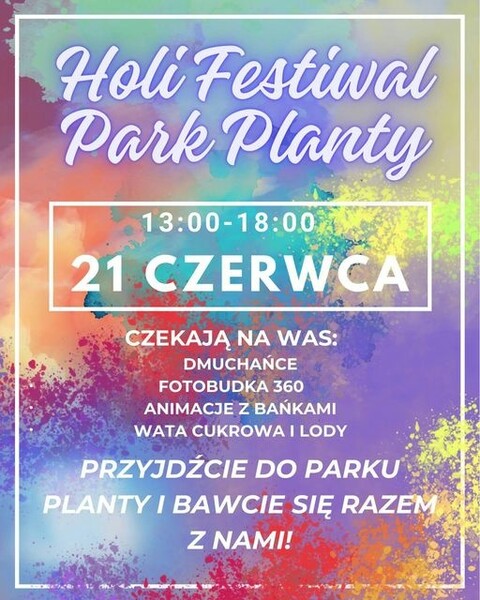 Holi Festiwal na powitanie wakacji w Elblągu