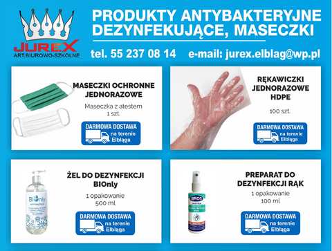 Hurtownia Jurex ma wszystko do walki z wirusem