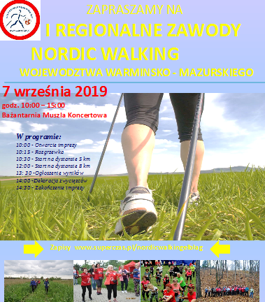 I Regionalne Zawody Nordic Walking już w sobotę