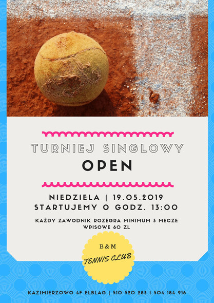 I turniej tenisa ziemnego w sezonie letnim
