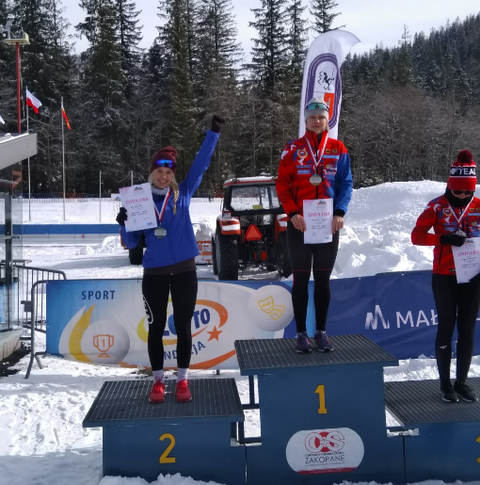 Iga Wojtasik na podium