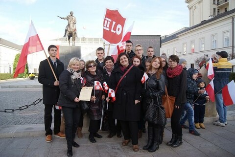 II LO na warszawskich obchodach 11 listopada