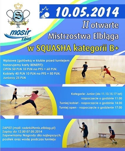 II otwarte Mistrzostwa Elbląga w Squasha