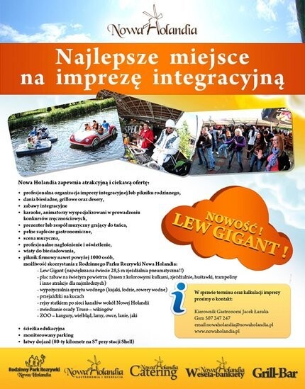 Impreza integracyjna w Rodzinnym Parku Rozrywki – Nowa Holandia