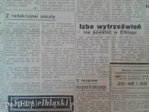Izba wytrzeźwień ma powstać w Elblągu