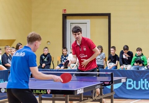 Jakub Dyjas zachęcał do tenisa stołowego