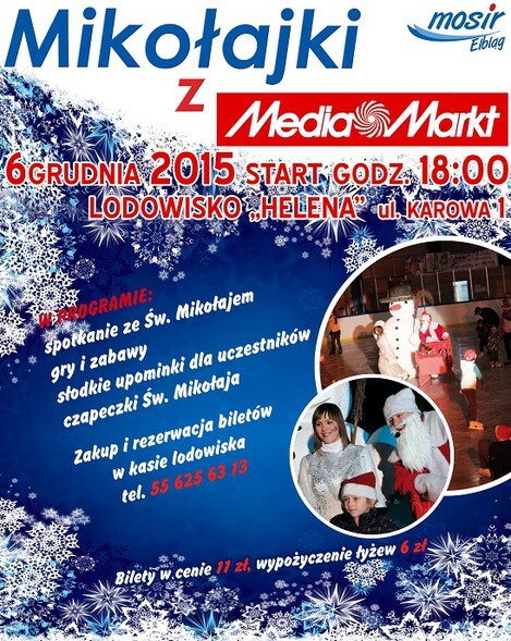 Już dziś bądź razem ze św. Mikołajem na lodowisku