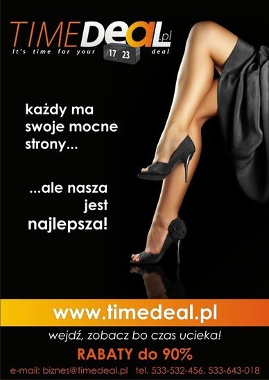 Już w Elblągu ! Rabaty do 90 %! www.timedeal.pl wejdź, zobacz bo czas ucieka!