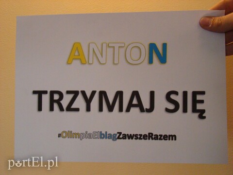 Kibice Olimpii wspierają Antona