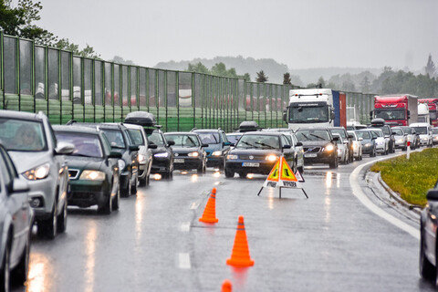 Kolizja na siódemce. Kierowcy stali w korku aż do Elbląga