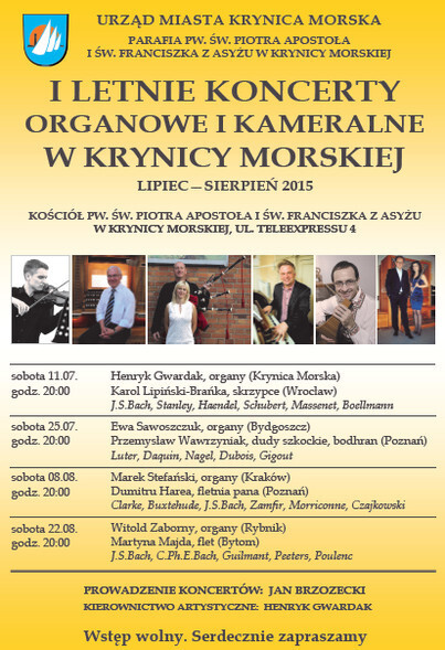 Kolejny koncert organowy w Krynicy Morskiej