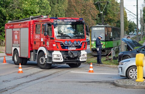 Kolizja na skrzyżowaniu Bema z Żeromskiego