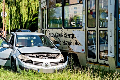 Kolizja z tramwajem