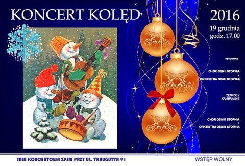 Koncert kolęd w szkole muzycznej