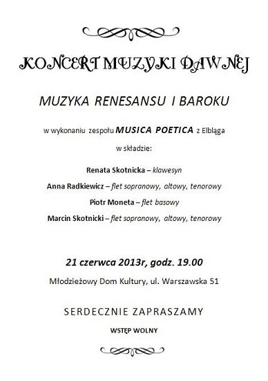 Koncert Musica Poetica