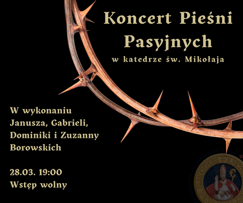 Koncert pieśni pasyjnych w katedrze św. Mikołaja