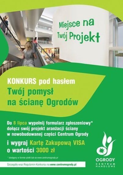 Konkurs „Twój pomysł na ścianę Ogrodów”