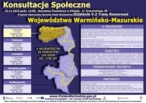 Konsultacje społeczne na temat tras rowerowych