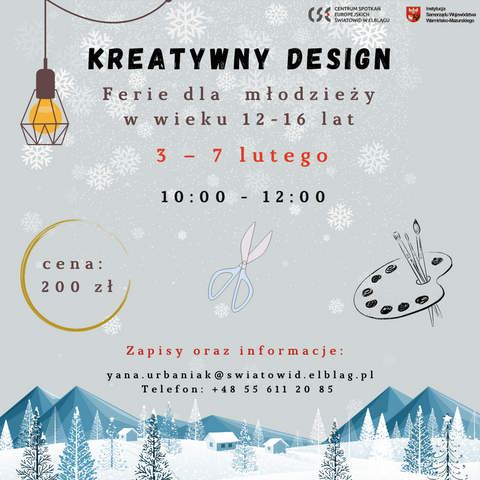 Kreatywny Design, czyli warsztaty dla młodych projektantów