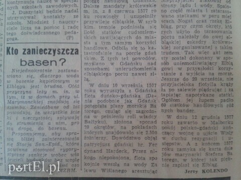 Kto zanieczyszcza basen?