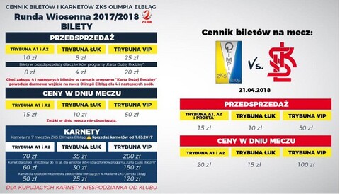 Kup karnet na mecze Olimpii