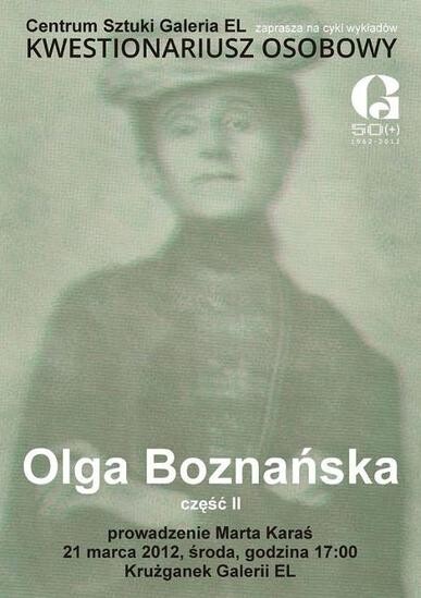 Kwestionariusz... Olgi Boznańskiej