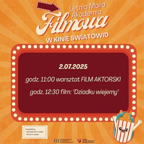 Letnia Mała Akademia Filmowa 2025 - pierwsze spotkanie już 2 lipca!