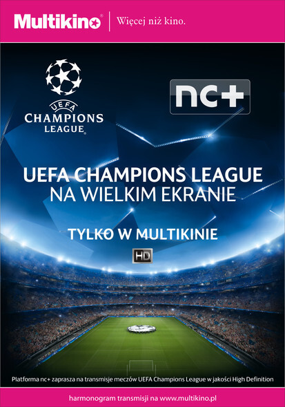 Liga Mistrzów UEFA w Multikinie