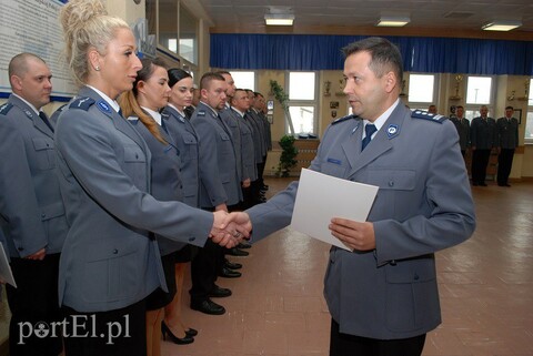 Listy gratulacyjne dla elbląskich i braniewskich policjantów