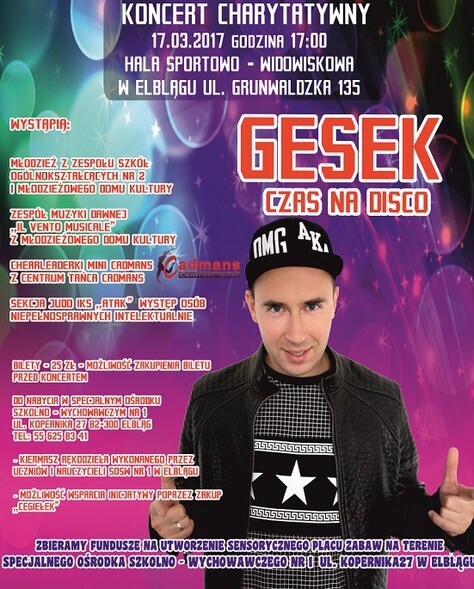 Łukasz Gesek zaśpiewa dla dzieci z SOS-W nr 1