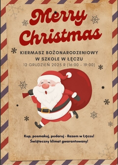 Magia Świąt w Łęczu – zapraszamy na Kiermasz Bożonarodzeniowy!