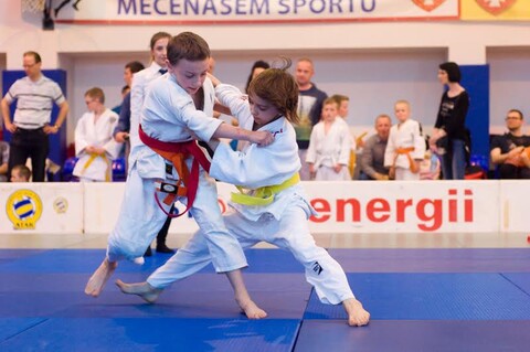 Mali judocy walczą