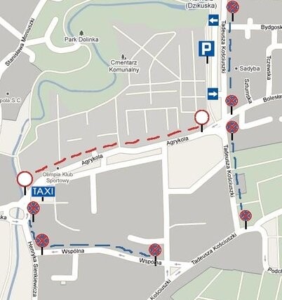 Zmiany w organizacji ruchu wokół cmentarzy