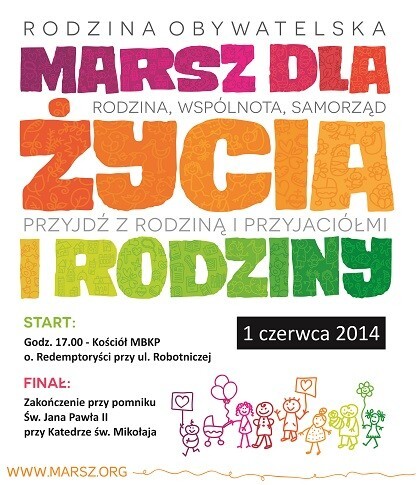 Marsz dla Życia i Rodziny w niedzielę