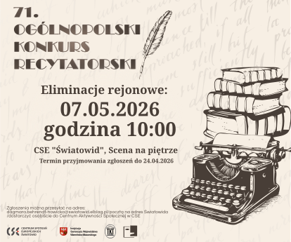 Masz głos? Czas, by go usłyszano. Przed nami rejonowe eliminacje 71. Ogólnopolskiego Konkursu Recytatorskiego w Elblągu