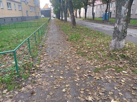 Mieszkanka: Co z tym chodnikiem na Okrzei?