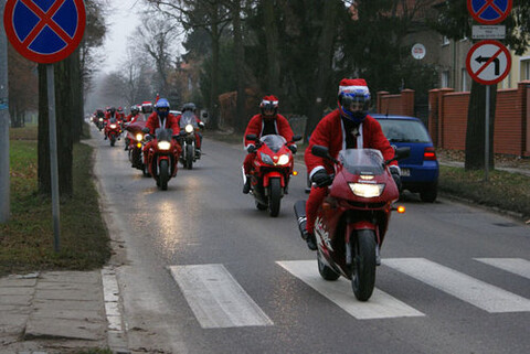 Mikołaje na motocyklach