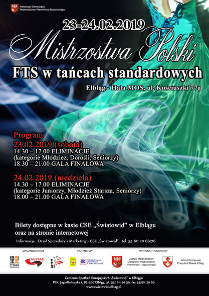 Mistrzostwa Polski FTS w tańcach standardowych w CSE Światowid