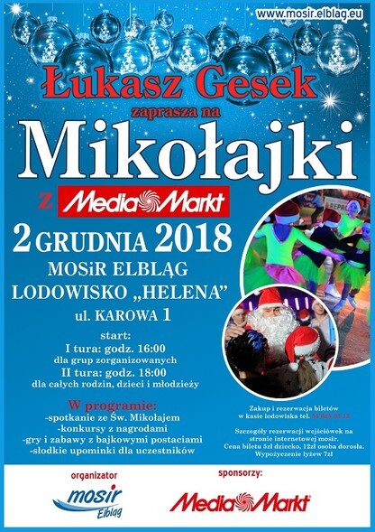 MOSiR zaprasza na Mikołajki na lodzie