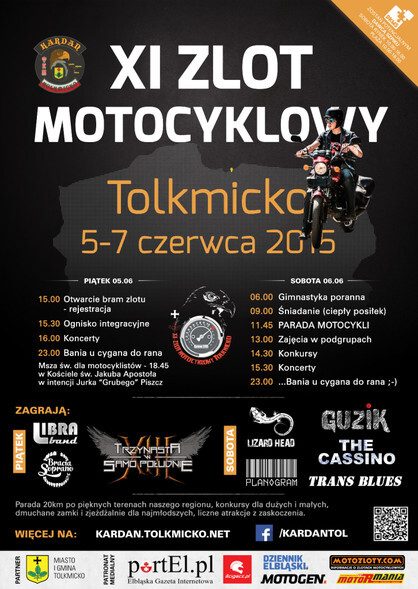 Motocykliści, kierunek Tolkmicko!
