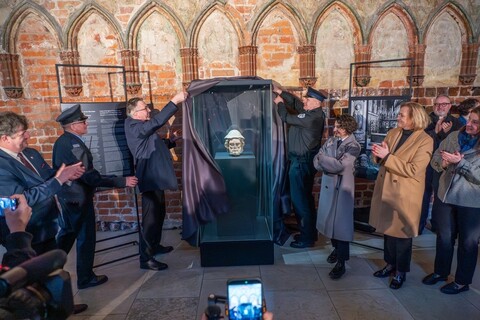 Powrót głowy figury Apostoła Jakuba Starszego do Malborka