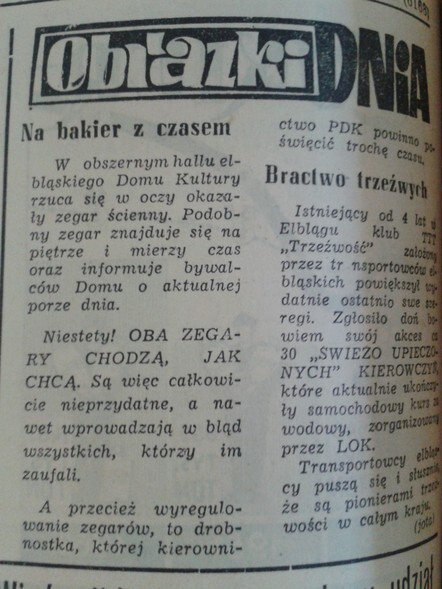 Na bakier z czasem