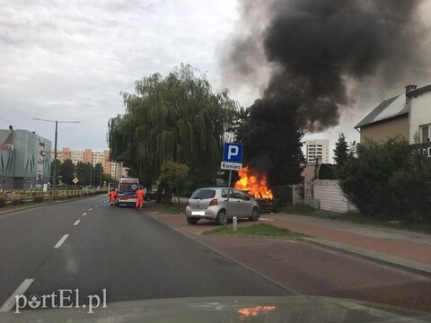Na Ogólnej spłonął samochód