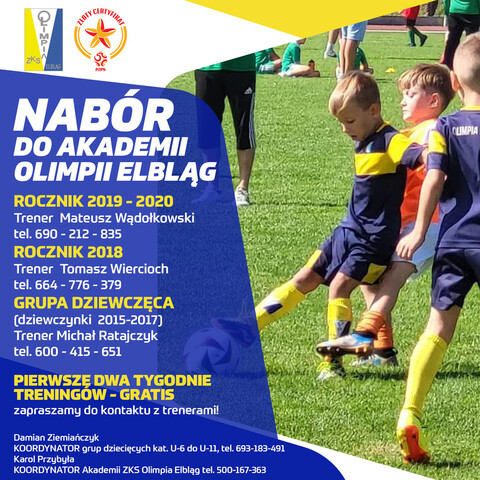 Nabór do Akademii Olimpii Elbląg