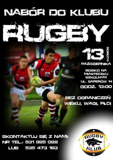 Nabór do klubu rugby